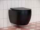 Унитаз Ceramicanova Play CN3001MB подвесной Черный матовый с сиденьем Микролифт фарфор подвесной
