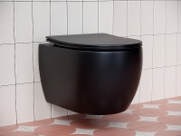 Унитаз Ceramicanova Play CN3001MB подвесной Черный матовый с сиденьем Микролифт фарфор подвесной