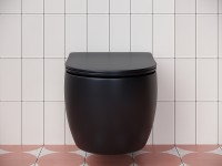 Унитаз Ceramicanova Play CN3001MB подвесной Черный матовый с сиденьем Микролифт фарфор подвесной