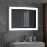 Зеркало Континент Relax 900х700 ЗЛП561 с подсветкой с сенсорным выключателем стекло