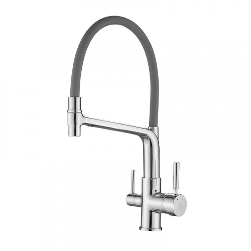 Смеситель для кухни Rose R658 цвет Хром Серый