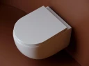 Комплект унитаза DIWO Ceramicanova UP Rimless CN4007 с сиденьем с инсталляцией DIWO 4501 с клавишей смыва цвет Глянцевый белый