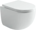 Комплект унитаза DIWO Ceramicanova UP Rimless CN4007 с сиденьем с инсталляцией DIWO 4501 с клавишей смыва цвет Глянцевый белый