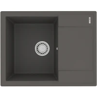 Кухонная мойка Lemark Imandra 640 9910023 Серый шелк искусственный камень (литьевой мрамор) встраиваемый
