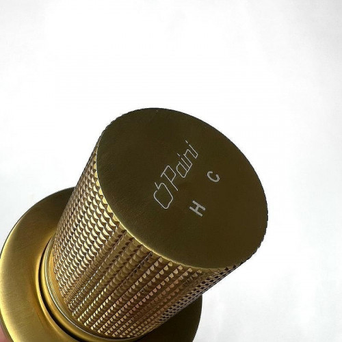 Смеситель для раковины Paini Cox Grip 7GPJ208 Золото матовое