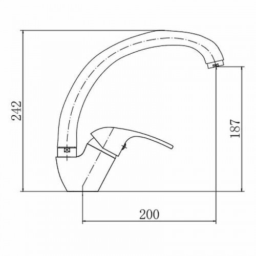 Смеситель для кухни Fashun A4103 цвет Хром
