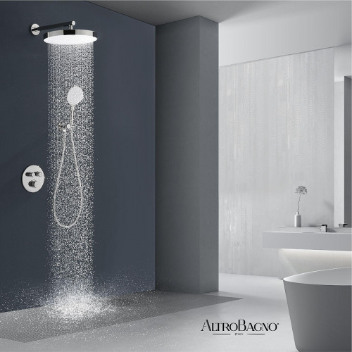 Душевая система AltroBagno Bilancia 040415 Ni с термостатом цвет Никель