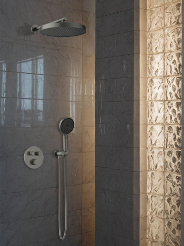 Душевая система AltroBagno Bilancia 040415 Ni с термостатом цвет Никель