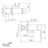 Гигиенический душ со смесителем Ceruttispa Резия (Resia) SH CT12130 12130 цвет Хром глянцевый