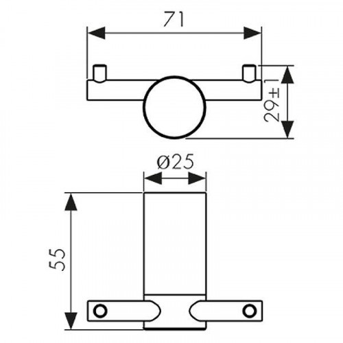 Двойной крючок Kaiser Vita KH-3230 Шлифованное золото
