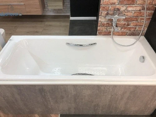 Чугунная ванна Jacob Delafon Parallel 150x70 E2949-00 с антискользящим покрытием, с ножками E4113-NF