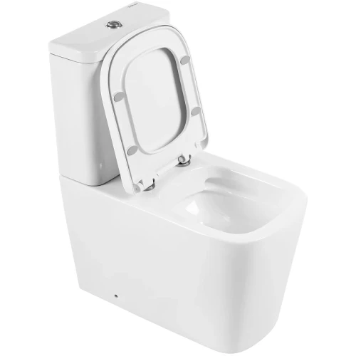 Унитаз компакт BelBagno Albano BB120CPR/BB120SC без бачка с сиденьем Микролифт фаянс напольный