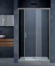 Душевая дверь Vincea Alpha 130 VDS-3AL130CLGM профиль Вороненая сталь стекло прозрачное