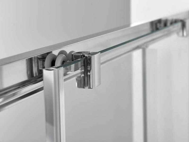 Душевая дверь Vincea Alpha 130 VDS-3AL130CLGM профиль Вороненая сталь стекло прозрачное