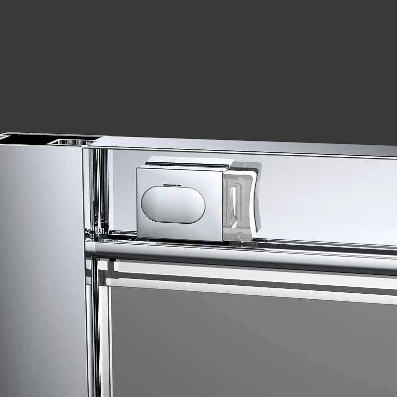 Душевая дверь Vincea Alpha 130 VDS-3AL130CLGM профиль Вороненая сталь стекло прозрачное