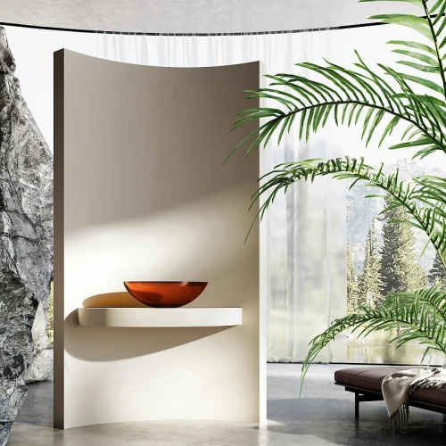 Раковина-чаша Abber Kristall 50 AT2802Opal Коричневая полиэфирная смола накладная