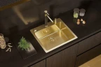 Смеситель для кухни Alveus Zina Monarch Gold 1136509 Черный Золото латунь