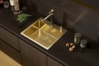 Смеситель для кухни Alveus Zina Monarch Gold 1136509 Черный Золото латунь