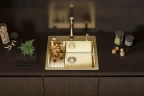 Смеситель для кухни Alveus Zina Monarch Gold 1136509 Черный Золото латунь