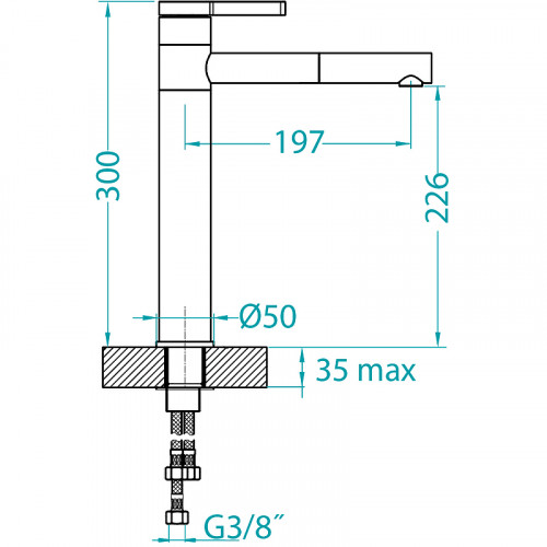 Смеситель для кухни Alveus Zina Monarch Gold 1136509 Черный Золото латунь