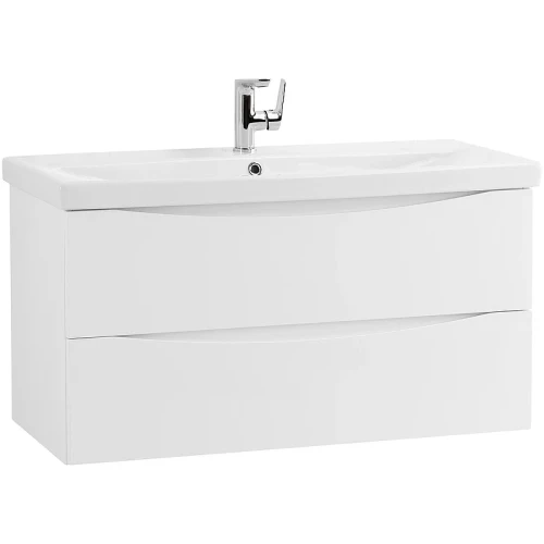Тумба под раковину BelBagno Marino-Cer 90 MARINO-CER-900-2C-SO-BL-P подвесная Bianco Lucido МДФ / ЛДСП