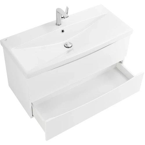 Тумба под раковину BelBagno Marino-Cer 90 MARINO-CER-900-2C-SO-BL-P подвесная Bianco Lucido МДФ / ЛДСП