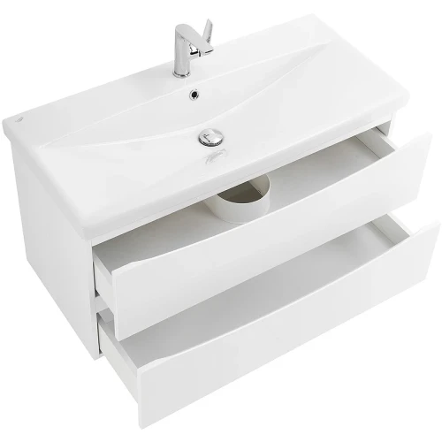 Тумба под раковину BelBagno Marino-Cer 90 MARINO-CER-900-2C-SO-BL-P подвесная Bianco Lucido МДФ / ЛДСП