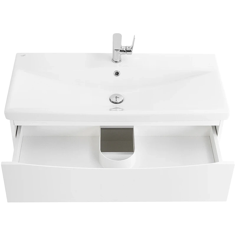 Тумба под раковину BelBagno Marino-Cer 90 MARINO-CER-900-2C-SO-BL-P подвесная Bianco Lucido МДФ / ЛДСП