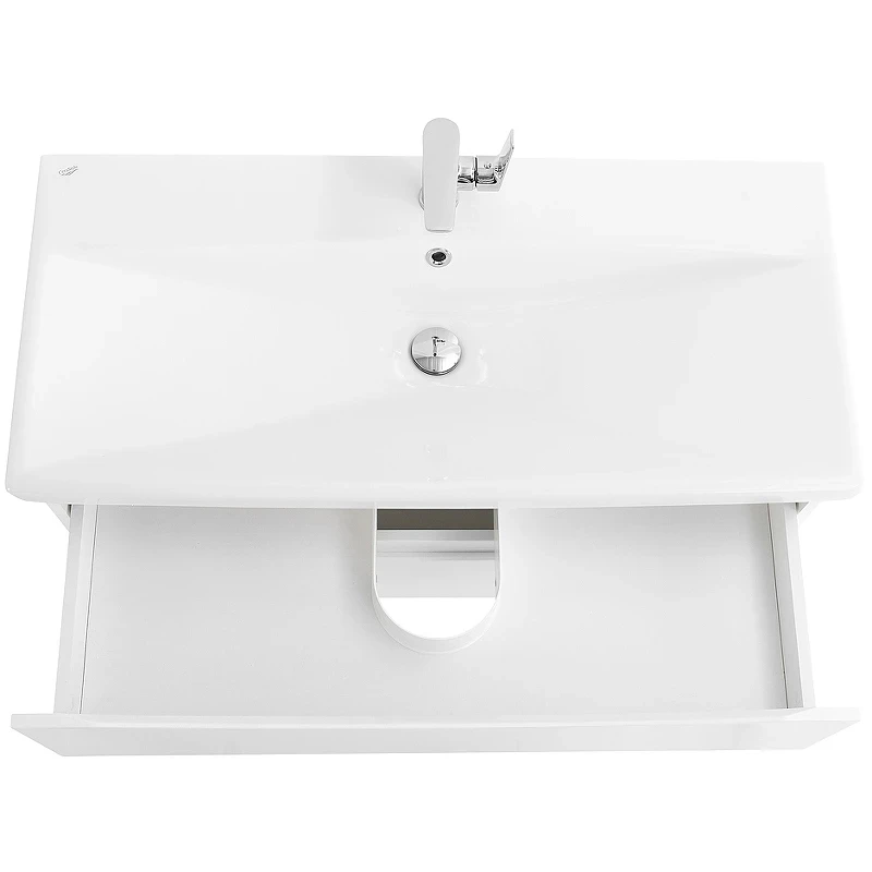 Тумба под раковину BelBagno Marino-Cer 90 MARINO-CER-900-2C-SO-BL-P подвесная Bianco Lucido МДФ / ЛДСП