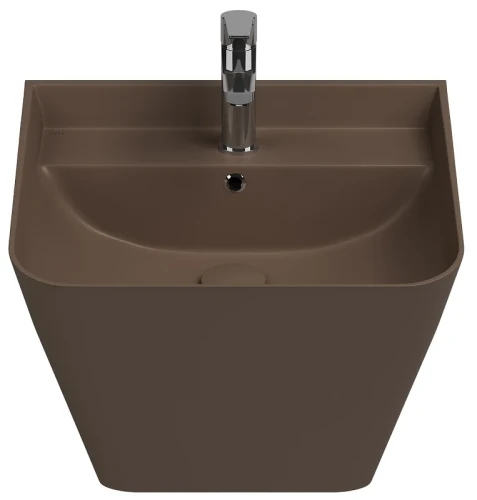Раковина напольная Isvea Sott'Aqua 50 10SQ37002-2H цвет Коричневый матовый