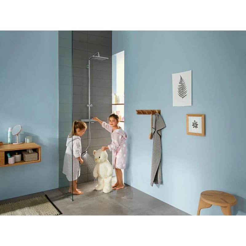 Душевая система Hansgrohe Croma E Showerpipe 27630000 с термостатом Хром латунь на стену