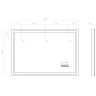 Зеркало Vigo Geometry Media Voice 100 050 с подсветкой c сенсорным выключателем и подогревом