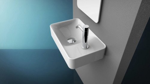 Раковина Artceram Savon 45 LML003 01 00 Белая фарфор подвесная, накладная