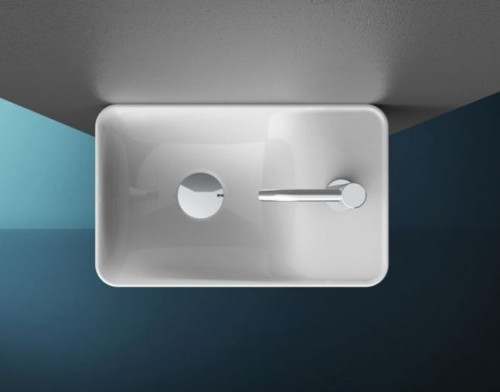 Раковина Artceram Savon 45 LML003 01 00 Белая фарфор подвесная, накладная