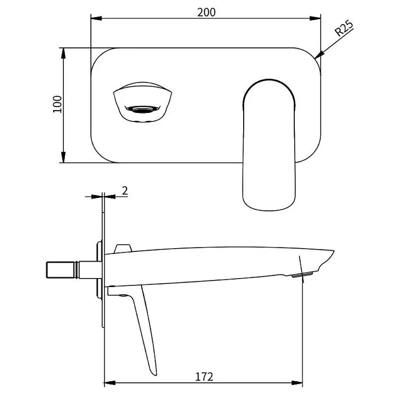 Смеситель для раковины Savol SK-H7207 цвет Хром