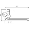 Смеситель для ванны Ростовская Мануфактура Сантехники SL130-006EK универсальный