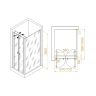 Душевой уголок RGW Passage 70x100 060814470-014 профиль цвет Черный стекло прозрачное