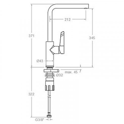 Смеситель для кухни Ramonsoler Kitchen 382902MC Хром