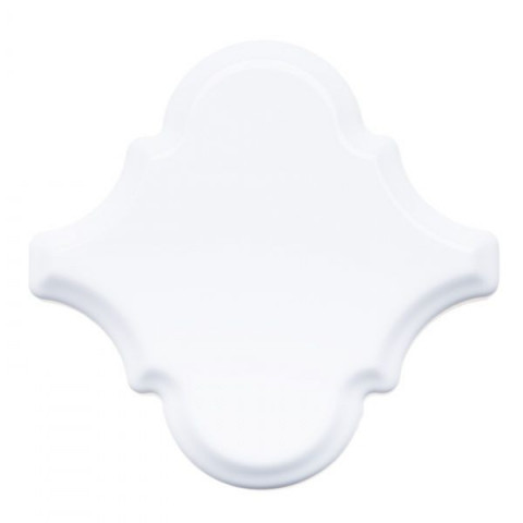 Керамическая плитка Adex Renaissance Arabesco Biselado Snow Cap настенная 15х15 белый, серый для ванной комнаты, для кухни Испания