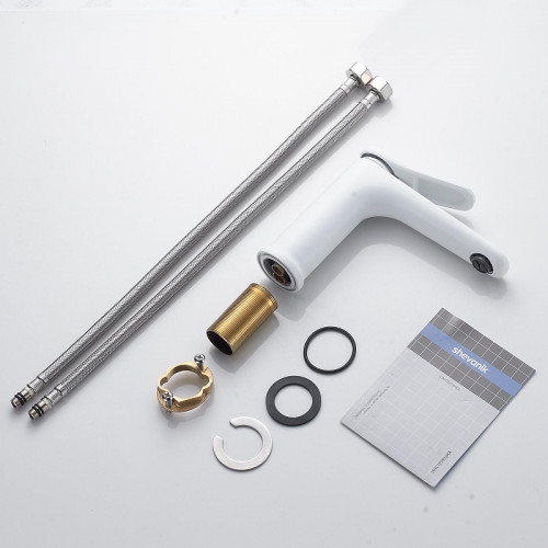 Смеситель для раковины Shevanik S4701C цвет Белый