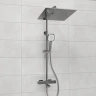 Душевая система WasserKRAFT A199.119.065.087.CH Thermo с термостатом Хром латунь на стену
