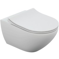 Комплект унитаза Cersanit Sreet Fusion Vortex DPL EO Slim с инсталляцией Vector 64578 с сиденьем Микролифт и клавишей смыва Хром глянцевый фарфор подвесной