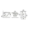 Комплект унитаза с инсталляцией WeltWasser AMBERG 350 + HOFBACH 041 GL-WT + AMBERG RD-MT CR 10000012341 цвет Белый глянцевый с сиденьем Микролифт и клавишей смыва цвет Хром матовый