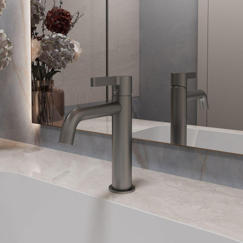 Смеситель для раковины Vincea Villa VBF-1VL1GM цвет Вороненая сталь