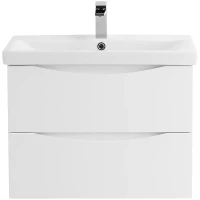 Тумба под раковину BelBagno Marino-Cer 60 MARINO-CER-600-2C-SO-BL-P подвесная Bianco Lucido МДФ / ЛДСП