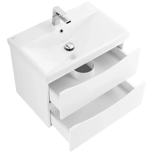 Тумба под раковину BelBagno Marino-Cer 60 MARINO-CER-600-2C-SO-BL-P подвесная Bianco Lucido МДФ / ЛДСП