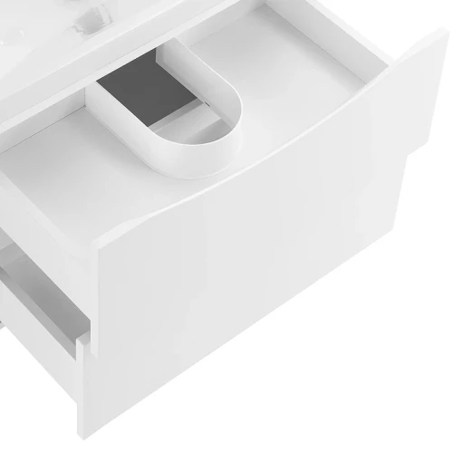 Тумба под раковину BelBagno Marino-Cer 60 MARINO-CER-600-2C-SO-BL-P подвесная Bianco Lucido МДФ / ЛДСП