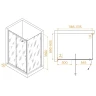 Душевой уголок RGW Passage 120x90 41084419-011 профиль цвет Хром стекло прозрачное