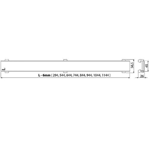 Решетка для душевого лотка Alcaplast DESIGN-300ANTIC Бронза античная
