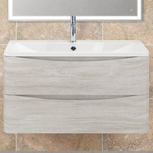 Тумба под раковину BelBagno ACQUA-1000-2C-SO-RVB подвесная Rovere Vintage Bianco МДФ / ЛДСП